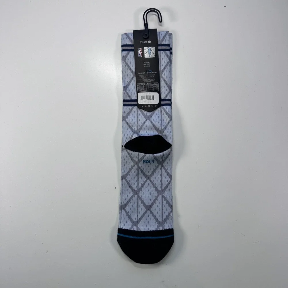 STANCE NBA Orlando Magic Crew Socks Casual Kingdom Rise Gray Black Mens Large